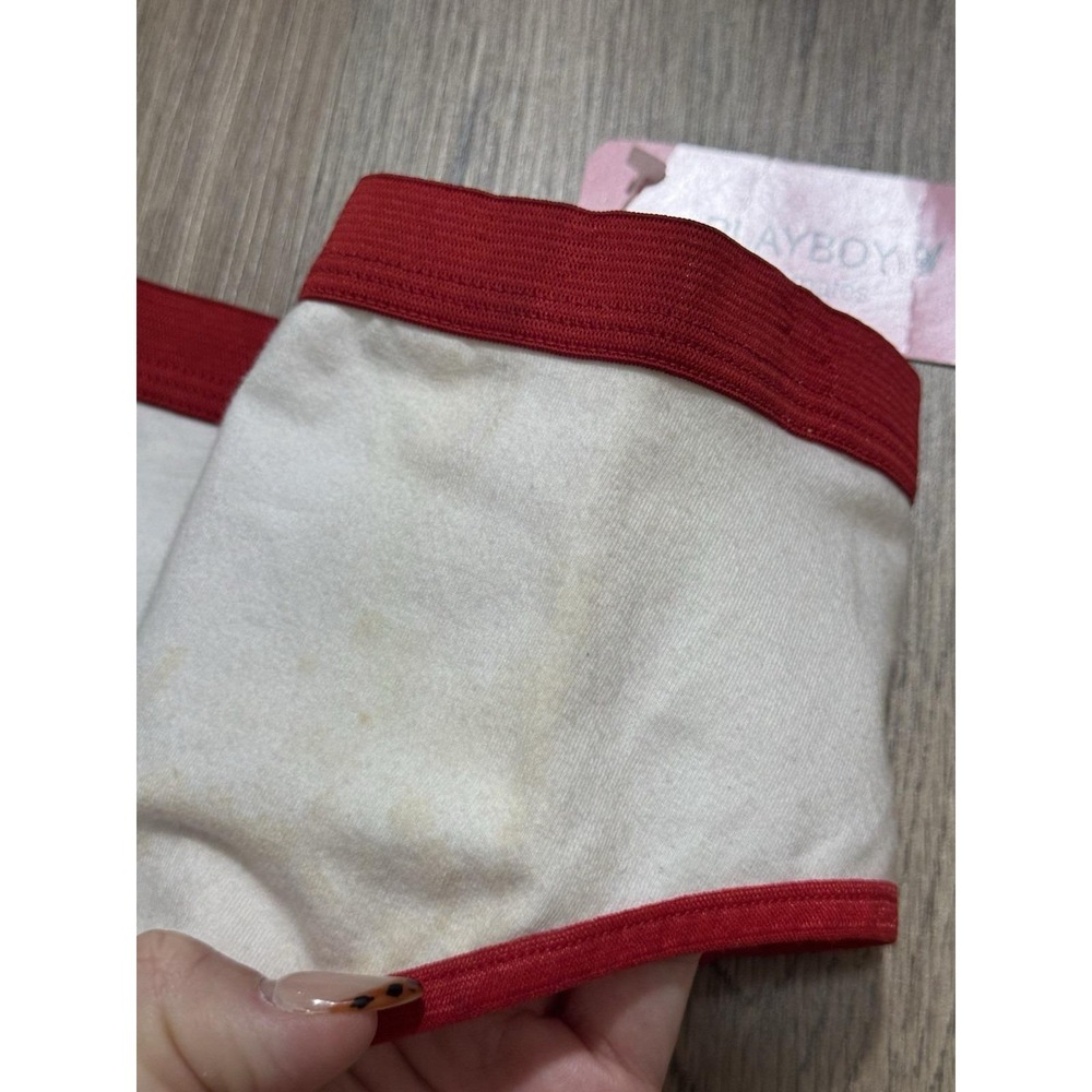 Y2K Vintage Playboy Bunny Head USA Flag Briefs Underwear Size L - Picture 7 of 15